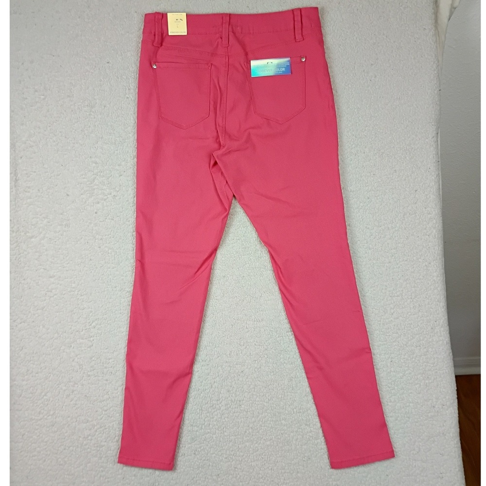 YMI Skinny Pants Women Size L 31X29 Shell Pink Forever Color Hyper Stretch - Picture 3 of 12